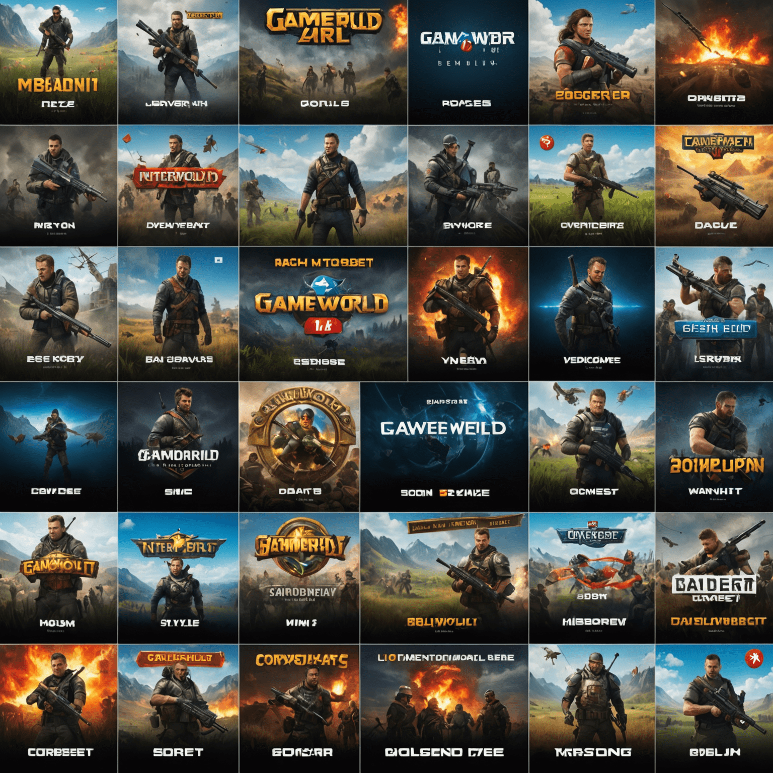 A collage of various game interfaces from GameWorldBet, showcasing the diversity of games available on the platform, with Slovak language options visible